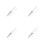 4Pièces Stylos Plume Rouge Rechargeable Pour Et 6