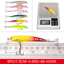 43PCS Saltwater & Freshwater Fishing Lures Kit, 4.5-9.8cm, Durable Baits