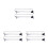 6Pièces Supports Métalliques Rétractables Pour Organisation Dressing 4