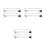 6Pièces Supports Métalliques Rétractables Pour Organisation Dressing 5