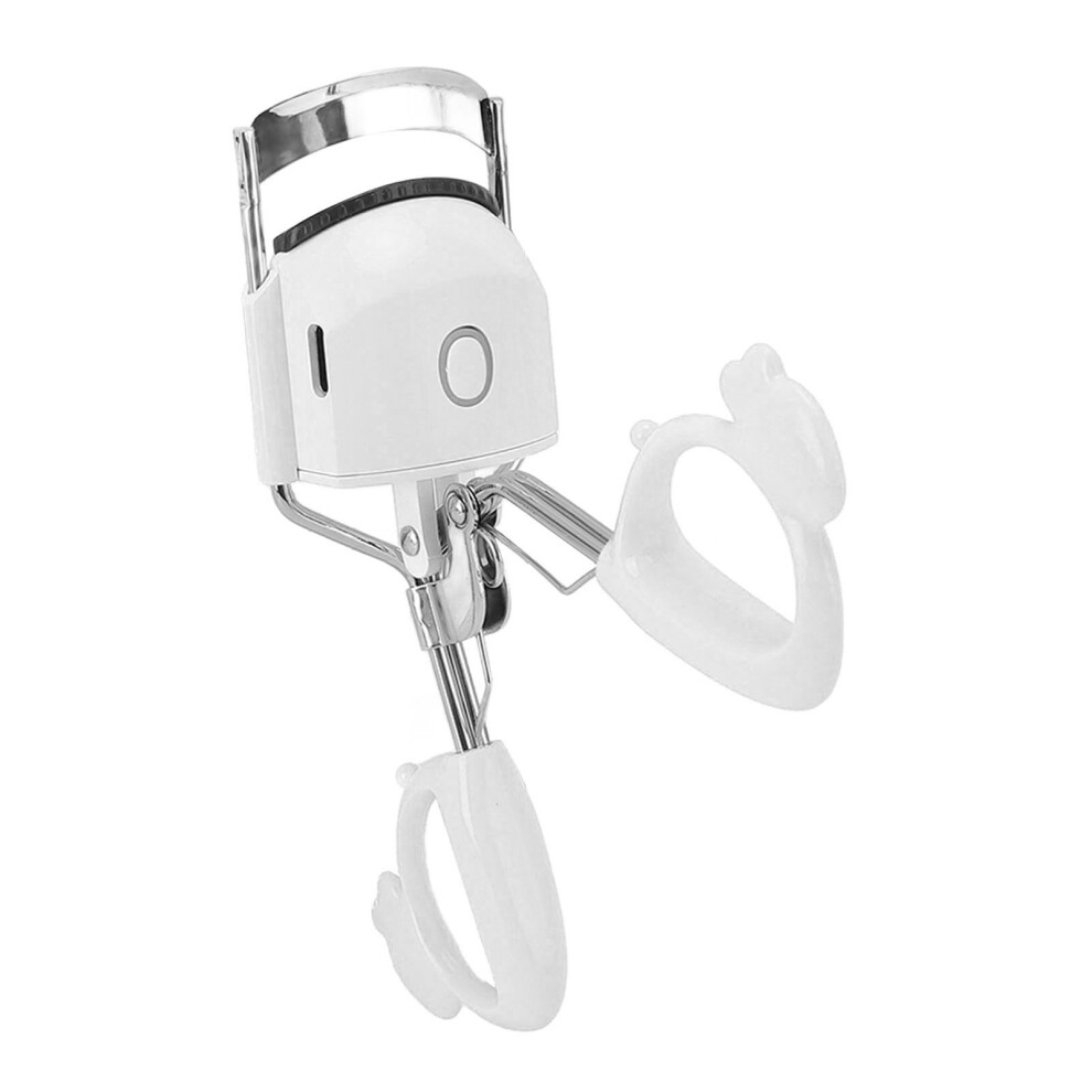 White Heated Lash Curler Two Speed With 230Mah Battery, Rechargeable,
