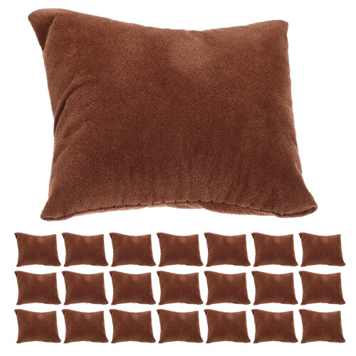 120Pièces Coussin Présentoir Bijoux Velours Café Compact 1