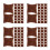 120Pièces Coussin Présentoir Bijoux Velours Café Compact 6