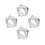 8Pcs Heavy Duty Stainless Steel Adjustable Square Mousse Cake Mold 4
