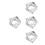 8Pcs Heavy Duty Stainless Steel Adjustable Square Mousse Cake Mold 5