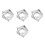 8Pcs Heavy Duty Stainless Steel Adjustable Square Mousse Cake Mold 6