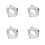 8Pcs Heavy Duty Stainless Steel Adjustable Square Mousse Cake Mold 7