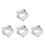8Pcs Heavy Duty Stainless Steel Adjustable Square Mousse Cake Mold 9