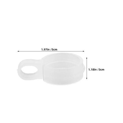120Pcs White Plastic Windproof Hanger Clips for Clothes Rack & Laundry 1