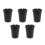 5Pièces Cendrier Plastique Portable Noir Compact Usage Auto Extérieur 10