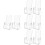 8Pcs Sturdy Acrylic Brochure Stand Compact Transparent File Holder 6