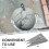 1Ensemble Grout Béton Gris Acier Cuir Synthétique Usage 8