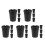 20Pièces Cendrier Plastique Portable Noir Pour Usage Extérieur 5