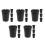 20Pièces Cendrier Plastique Portable Noir Pour Usage Extérieur 7