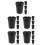 20Pièces Cendrier Plastique Portable Noir Pour Usage Extérieur 9