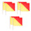 6Pcs Polyester Signal Flags Outdoor Referee Handheld Flags 11