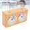 Mechanical Wood Chess Timer Portable Stress Relief Clock 15.4cm 6