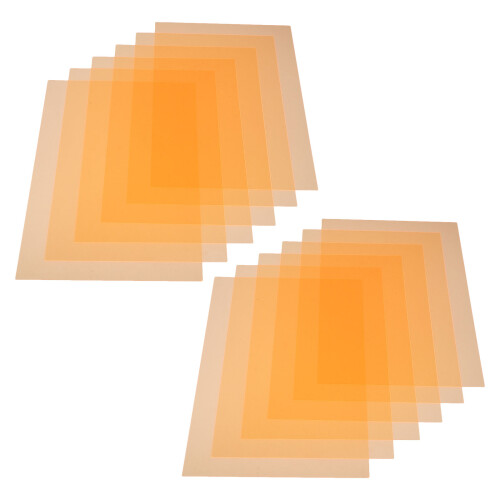 48Pièces Gels Lumineux Orange PVC Diffuseur Pour Studio Photo 1
