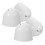 10Pcs Home Use White Plastic Ceiling Fan Bottom Canopy Kit 2