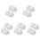 10Pcs Home Use White Plastic Ceiling Fan Bottom Canopy Kit 4