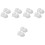 10Pcs Home Use White Plastic Ceiling Fan Bottom Canopy Kit 6