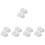 10Pcs Home Use White Plastic Ceiling Fan Bottom Canopy Kit 7