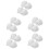 10Pcs Home Use White Plastic Ceiling Fan Bottom Canopy Kit 8