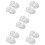 10Pcs Home Use White Plastic Ceiling Fan Bottom Canopy Kit 10