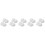 10Pcs Home Use White Plastic Ceiling Fan Bottom Canopy Kit 11