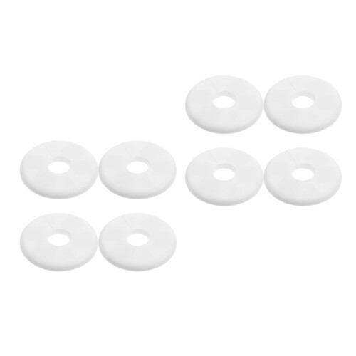 8Pcs Reusable Pool Ladder Shielding Covers White ABS Pipe Decoration 2