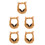 5Pièces Muffs Oreilles Khaki Confortable Pliable 5