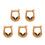 5Pièces Muffs Oreilles Khaki Confortable Pliable 7