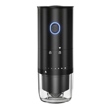 Moulin à Café pour Usage Domestique Extérieur, Couvercle Amovible, Épaisseur Réglable pour L'Ajout de Grains, Moulin à Café Électrique, A