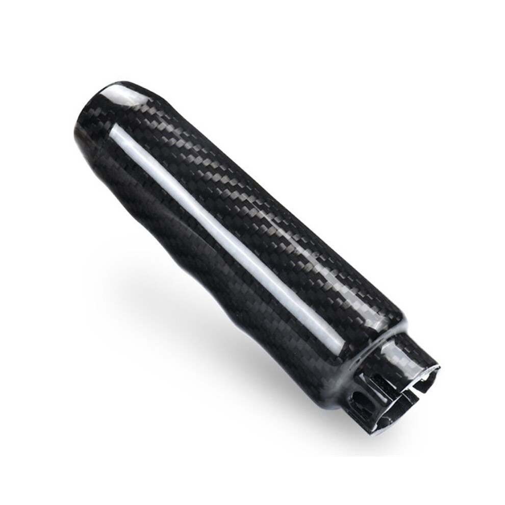 Photos - Brake Fluid Real Carbon Fiber Car Handbrake Lever Cover Trim for Cooper R55 Clubman R56 R57 R58 R59 R50 R53 Handbrake Housing