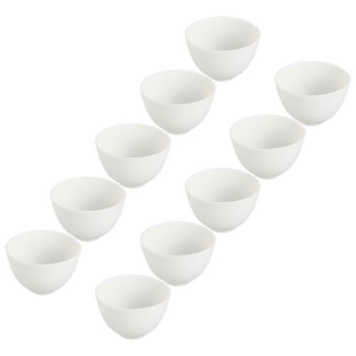 30Pièces Bols Silicone Blancs Flexibles Pour Masques DIY 2