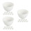 30Pièces Bols Silicone Blancs Flexibles Pour Masques DIY 10