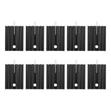 10 Pcs 21 x 15 x 11 mm Dissipateur de chaleur en aluminium noir pour TO-220 Mosfet Transistors