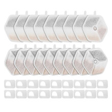 Filter och Svampar för Smartoo 152oz/4,5L Trådlös Kattvattenfontän Fyrdubbel Filtrering Kattfontänfilterbyte,B