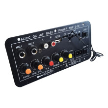 Audioversterkerbord 30W Ondersteunt Dubbele Microfoon -Versterker Subwoofer voor 4Ohm-Luidspreker 12V 24V 220V EU-Stekker