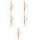 5Sets Red Window Opening Stick Aluminum Plastic for Safe Home Use 4