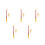 5Sets Red Window Opening Stick Aluminum Plastic for Safe Home Use 5