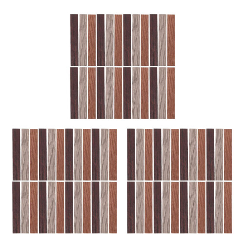 90Pièces Planches De Sol En Bois Pour Maison Miniature Décor Réaliste 2