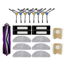 11PCS for Midea S8+ / Clien T24/Thinkair Rv50 Pro Placement Parts Accessories Main Side Brush Filter Mop Dust Bag