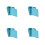 4Pcs Sky-Blue Square Tinplate Storage Boxes for Cookies and Candy 9