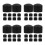 40Pcs Black Plastic Foosball Table Rod Covers Durable Safety End Caps 7