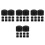 40Pcs Black Plastic Foosball Table Rod Covers Durable Safety End Caps 8