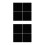 8Pièces Plaques Acryliques Noires Pour , Découpe 4