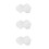 6Pcs White Foam Craft Cake Molds for DIY Cake Decorating & Practice 5