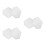 6Pcs White Foam Craft Cake Molds for DIY Cake Decorating & Practice 6