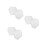 6Pcs White Foam Craft Cake Molds for DIY Cake Decorating & Practice 8